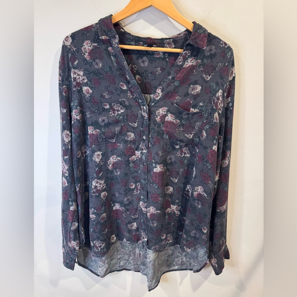 Women’s Floral Long Sleeve Rock &‎ Republic XL Button Down